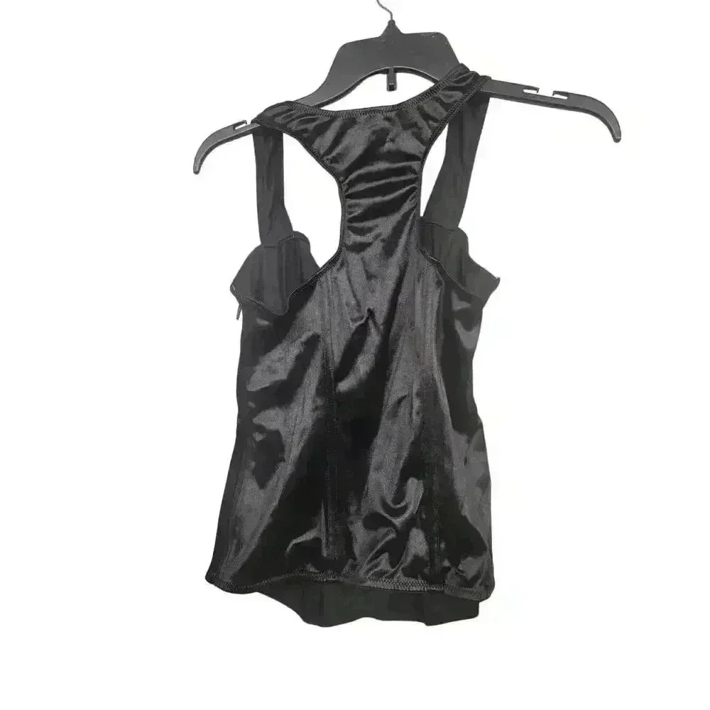 Satin Racer Back Corset - Picture 2 of 4